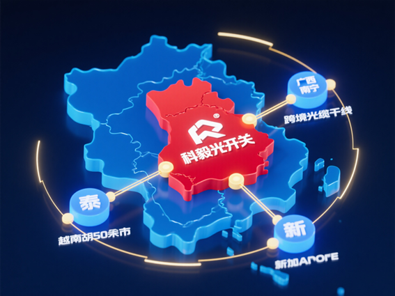 中國(guó)-東盟跨境光纜網(wǎng)絡(luò)光開(kāi)關(guān)部署節(jié)點(diǎn)