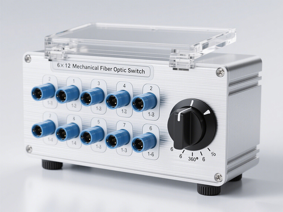 廣西科毅手動機械式光開關旋鈕式切換操作界面