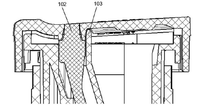 內(nèi)殼體隔離導(dǎo)光體示意圖防竄光開關(guān)單導(dǎo)光體防護圖