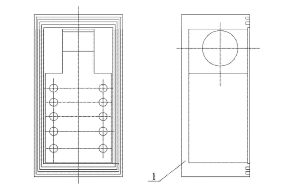 1×2機械式T型保偏光開關密封盒體設計圖  - 廣西科毅光通信