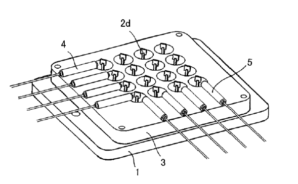 4x4微機械式光開關(guān)陣列示意圖
