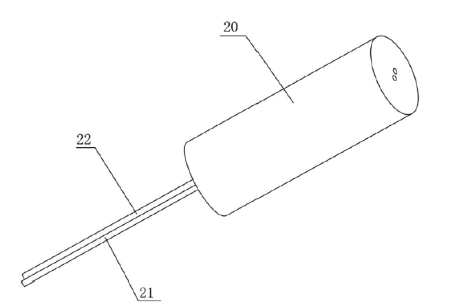 一種反射式保偏光隔離器中光纖毛細管的示意圖 - 廣西科毅光開關