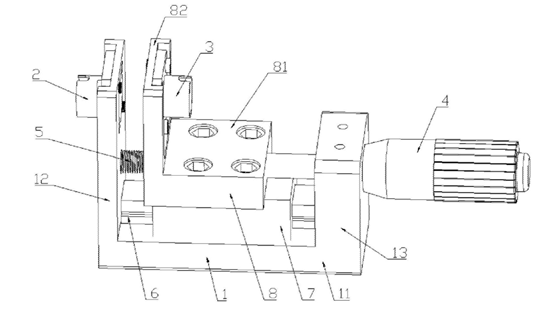 機(jī)械式光衰減器部件裝配圖 