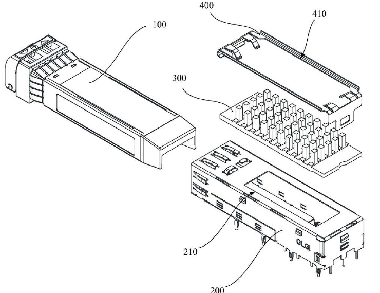 用于涂裝設備的光模塊爆炸結構示意圖 - 科毅光通信