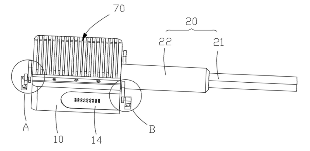 光纖開關(guān)整體結(jié)構(gòu)示意圖 - 廣西科毅光通信