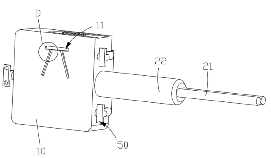 光開關(guān)安裝槽結(jié)構(gòu)示意圖 - 廣西科毅光通信